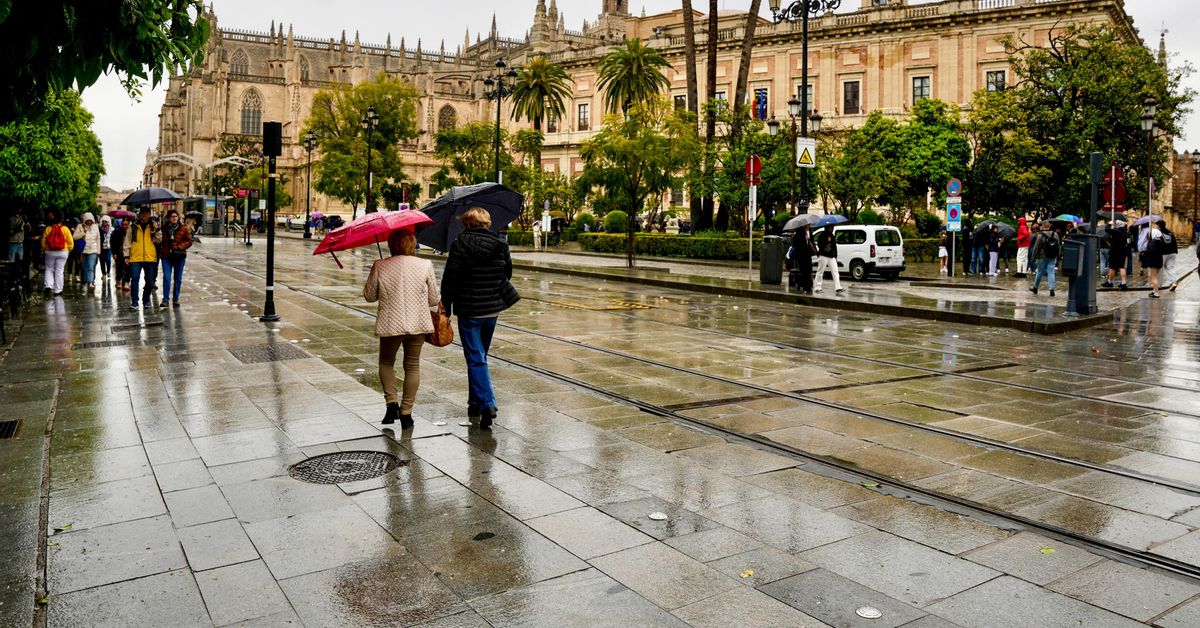 De un sol radiante a lluvias: Andalucía sufrirá un descenso de hasta diez grados a partir del martes