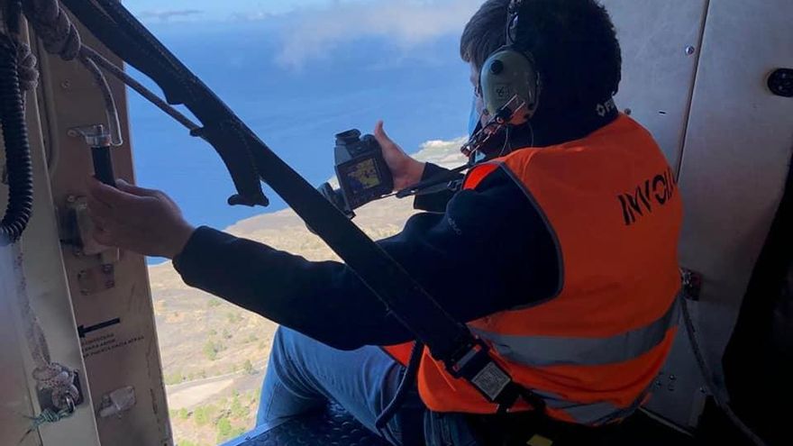 El Involcan realiza imágenes térmicas aéreas de La Palma para la vigilancia de la actividad sísmica