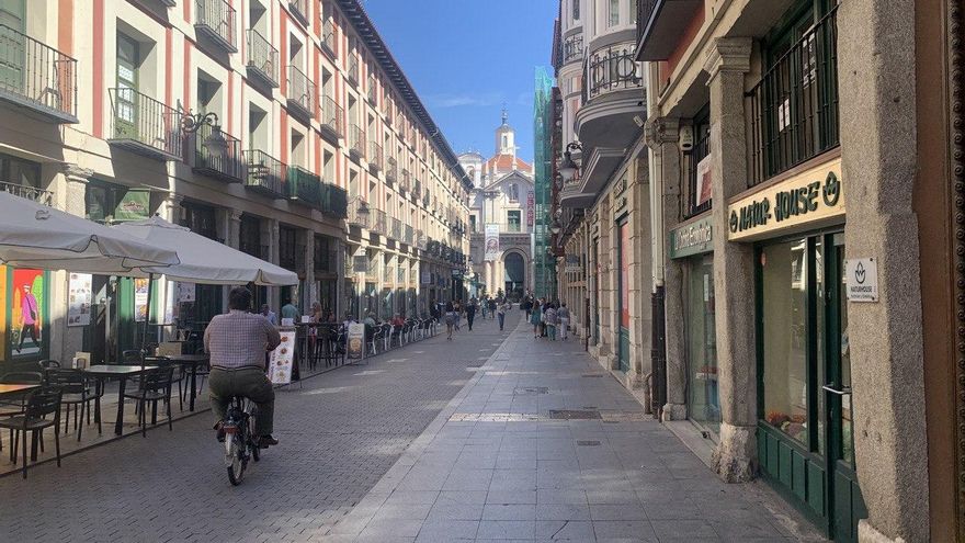 La calle Platerías de Valladolid.
