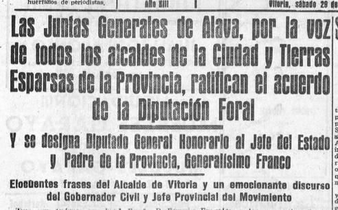 Recorte de prensa de 1944