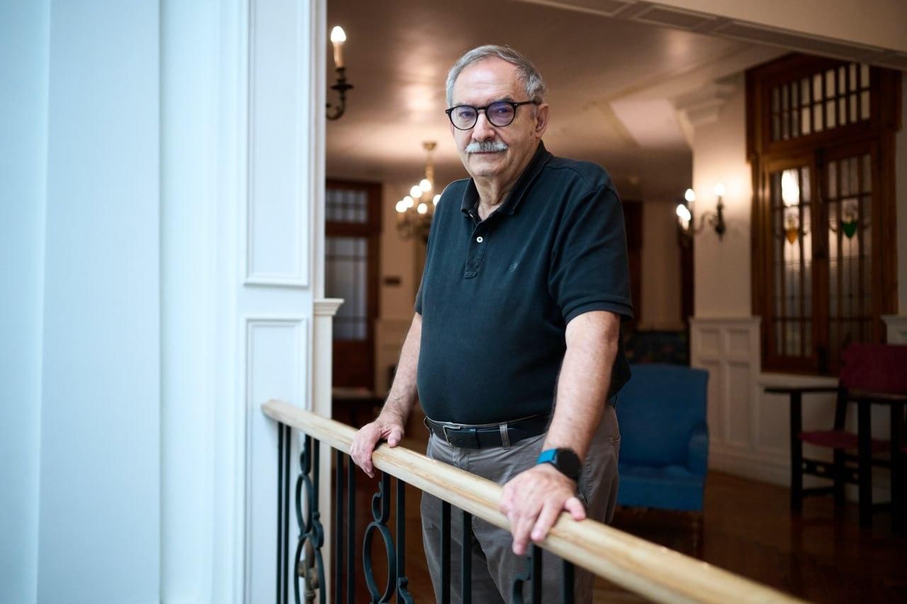 Manuel Rico en el Palacio de La Magdalena de Santander.