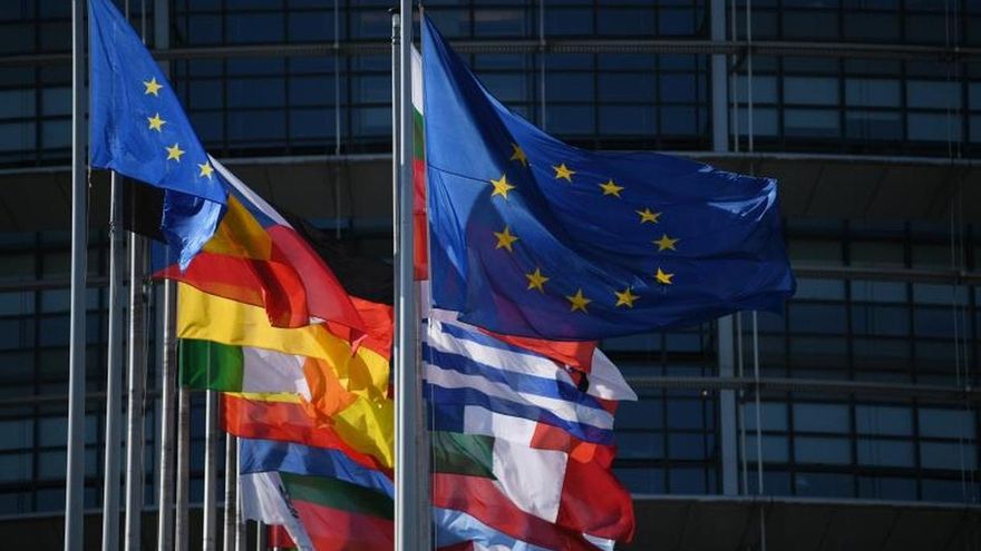 Vista exterior del Parlamento Europeo.