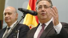 Juan Ignacio Zoido, junto a Jorge Fernández Díaz, en el Ministerio del Interior