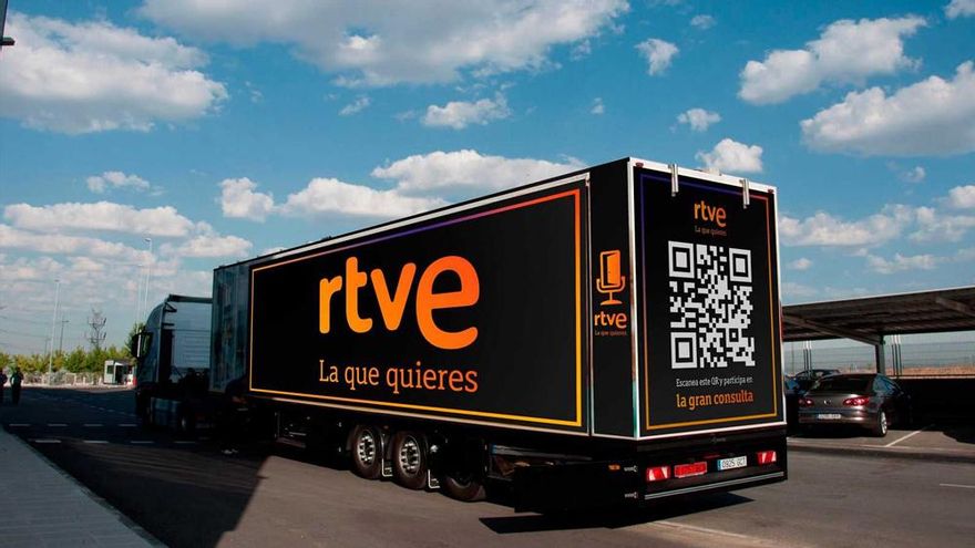 El plató móvil de RTVE