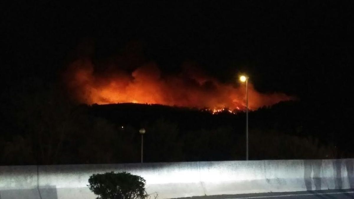 Los bomberos tratan de sofocar dos incendios de grandes dimensiones en Berango y Sopelana
