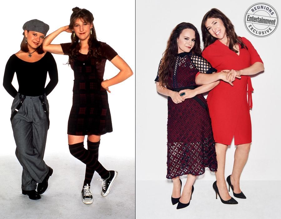 Antes y después de Jenna von Oy (Six LeMeure) y Mayim Bialik (Blossom Russo)