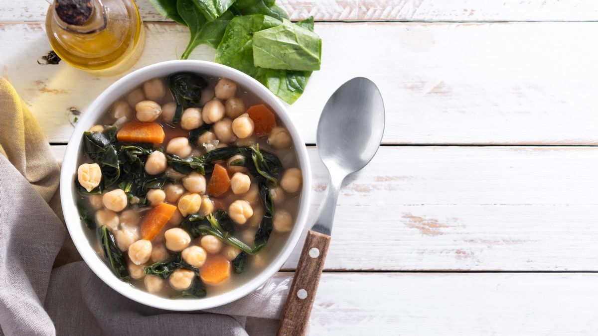 Garbanzos con espinacas