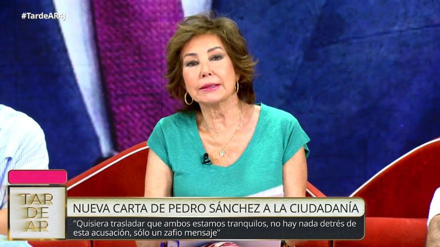 Ana Rosa responde a la carta de Sánchez y vuelve a hablar de "victimismo": "Estamos yendo demasiado lejos"