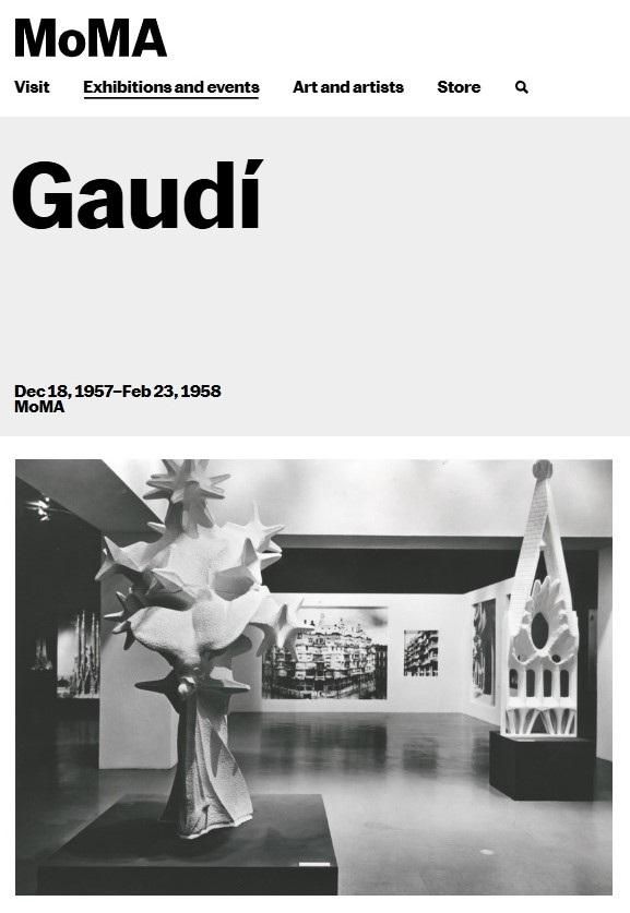 Gaudí en el MoMA