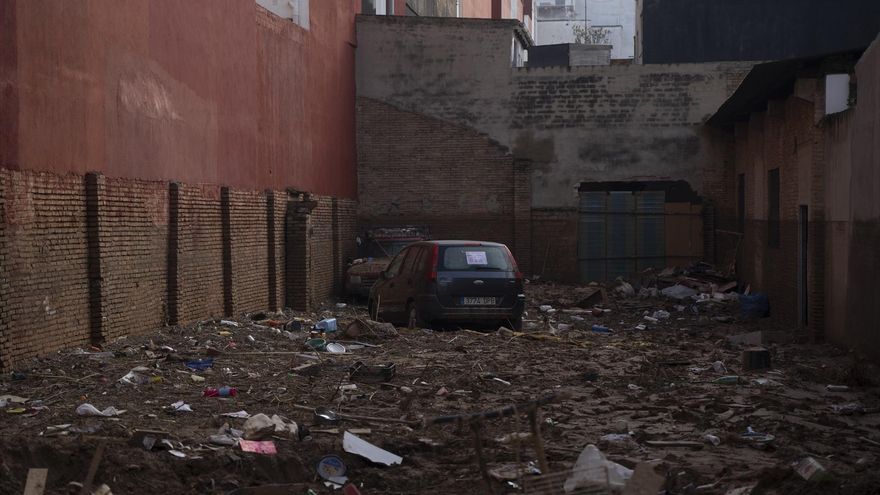 Estragos ocasionados por la DANA, a 18 de noviembre de 2024, en Paiporta, València, Comunidad Valenciana (España).
