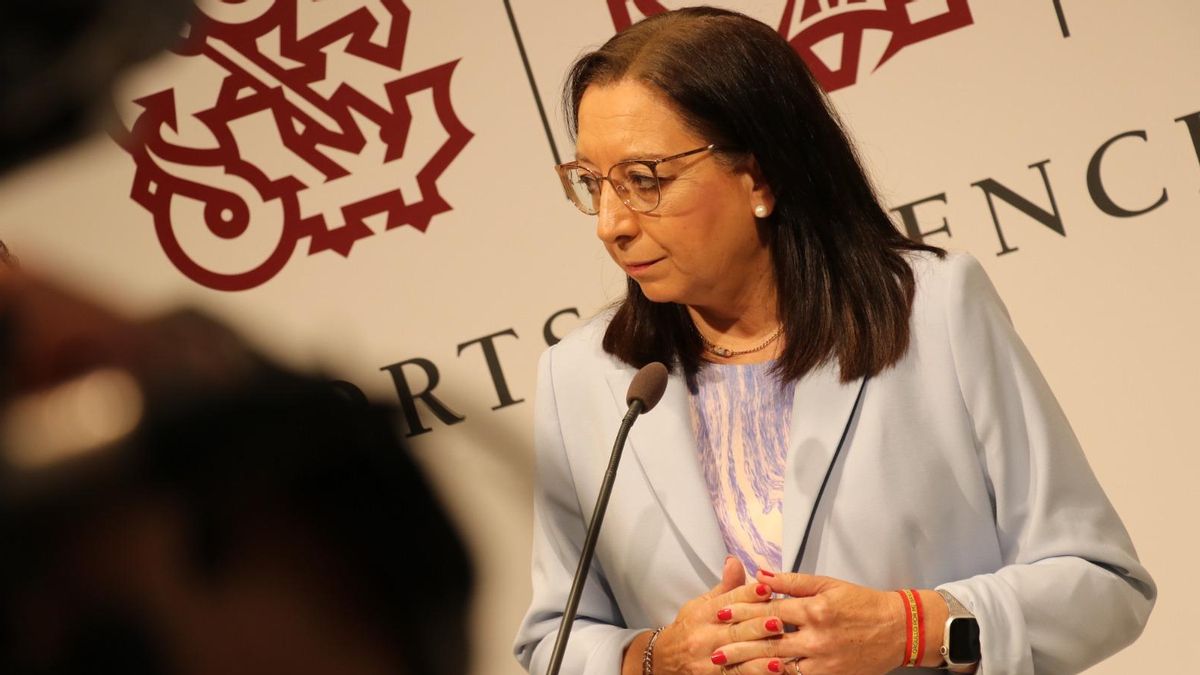 La presidenta de las Corts Valencianes, Llanos Massó, en una imagen de archivo.