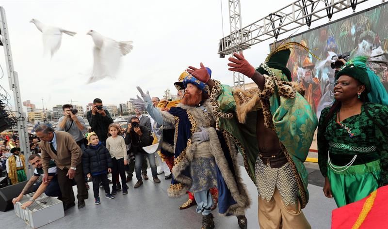 Llegada de los Reyes Magos a Las Palmas de Gran Canaria
