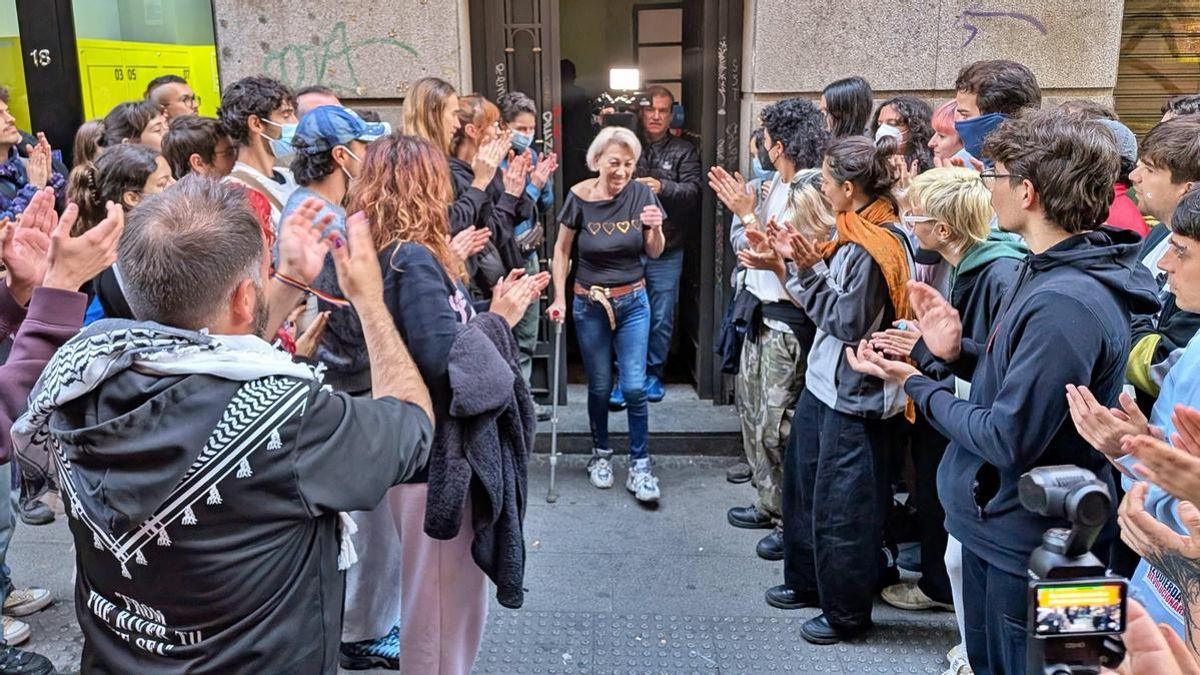 Mariángeles también se queda: los activistas de Sol bloquean otro desahucio junto a la acampada