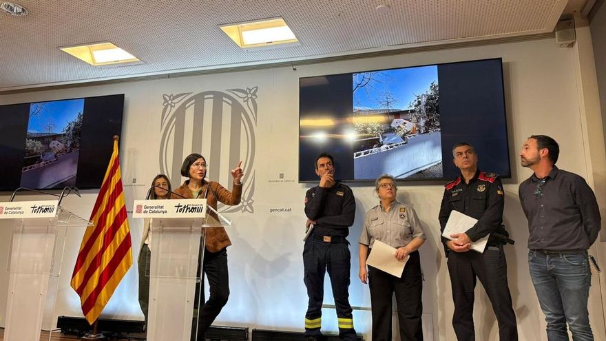 La consellera de Interior, Núria Parlon, en rueda de prensa este jueves