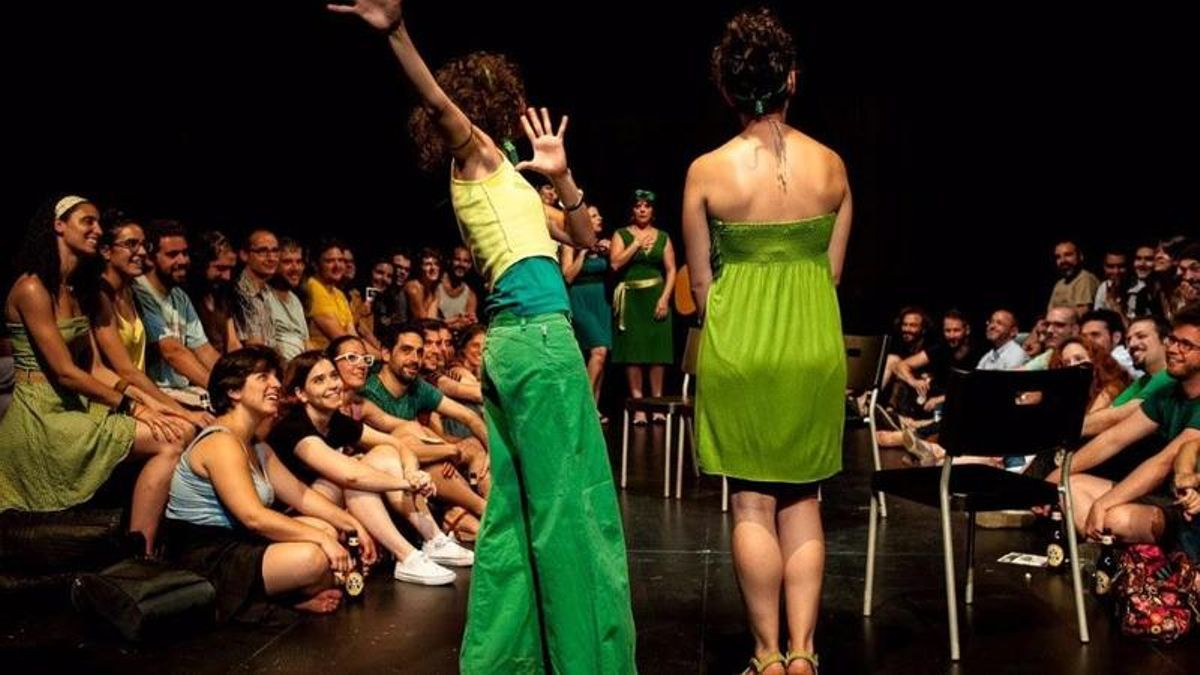 Imagen de archivo de un festival artístico para jóvenes.