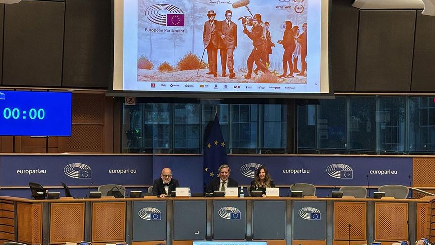 'Benito Pérez Buñuel', primera película canaria en el Parlamento Europeo