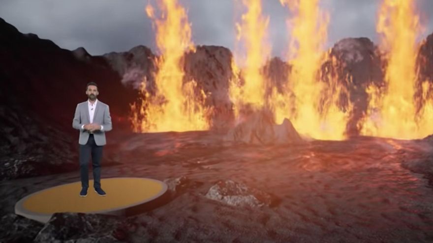 Detrás de las cámaras de ‘Una hora menos’, el programa de Televisión Canaria que explica el volcán de La Palma desde dentro