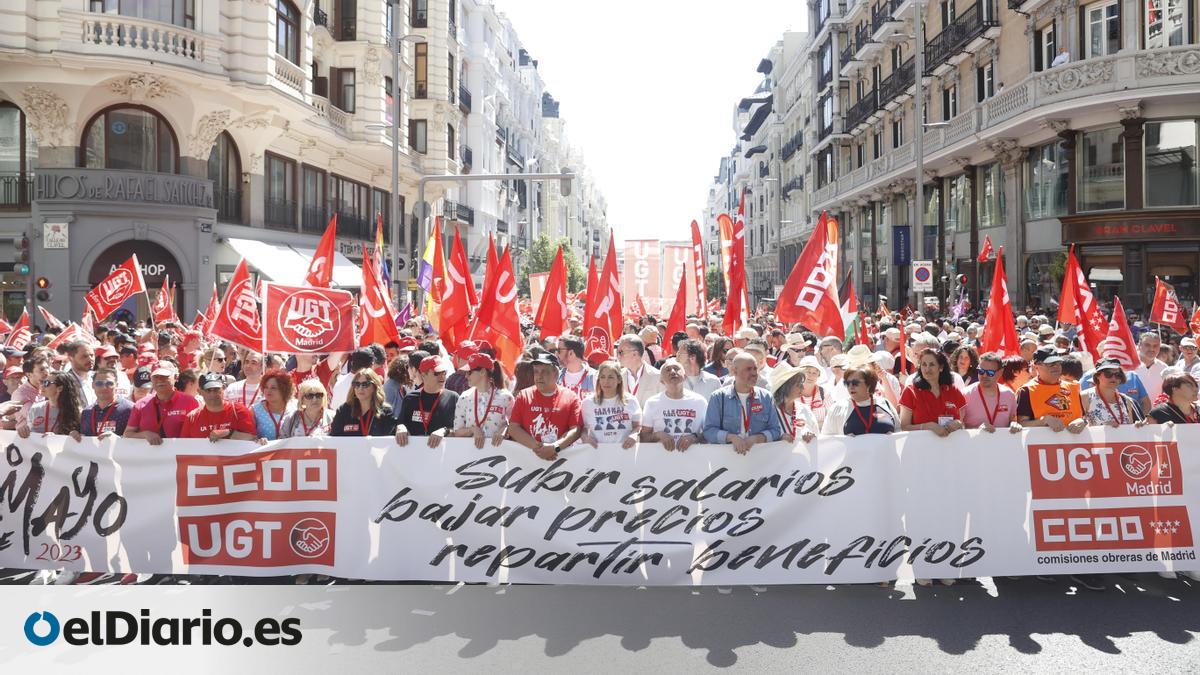 Los sindicatos salen a la calle en un Primero de Mayo centrado en subir ...