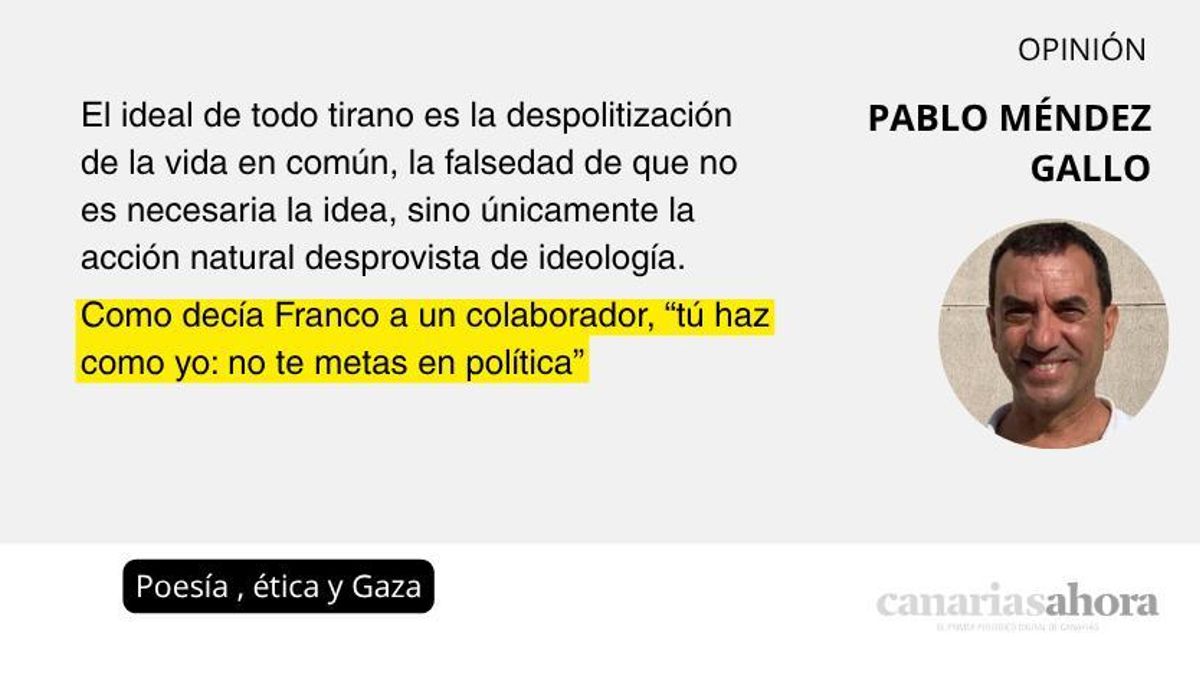 Poesía, ética y Gaza