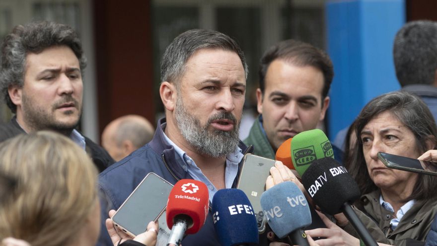 El presidente de Vox, Santiago Abascal