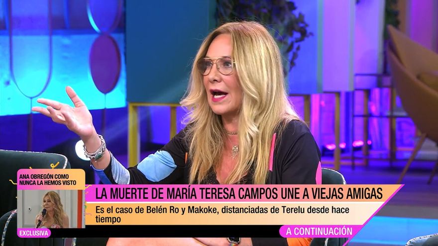 Belén Rodríguez revivió en 'Fiesta' su conflicto con 'Sálvame', y Emma García le pidió dejarlo atrás