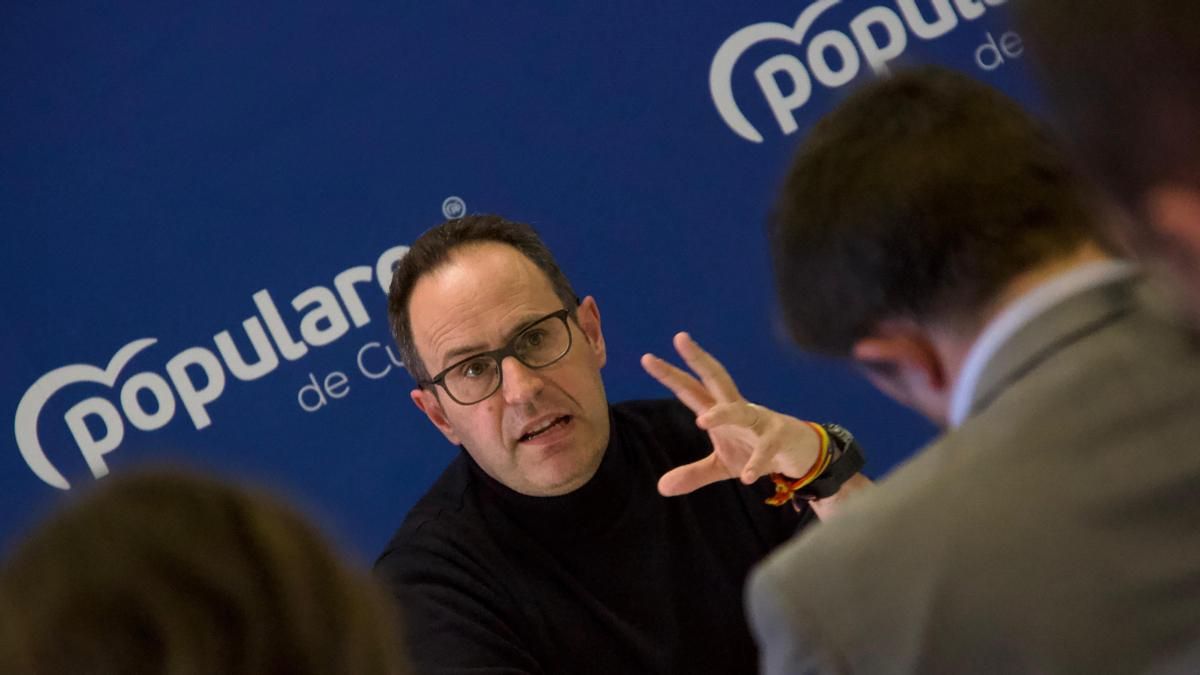 Archivo - El presidente del Partido Popular de Cuenca y diputado regional, José Martín-Buro