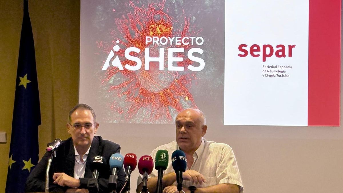 El SCS realiza seguimiento sobre los efectos del volcán Tajogaite a más de mil personas dentro del estudio de la Sociedad Española de Neumología y Cirugía Torácica