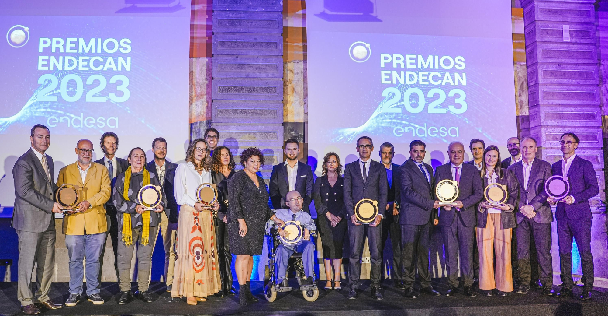 Los premiados en la gala celebrada en el Hotel Santa Catalina de La Palmas de Gran Canaria.