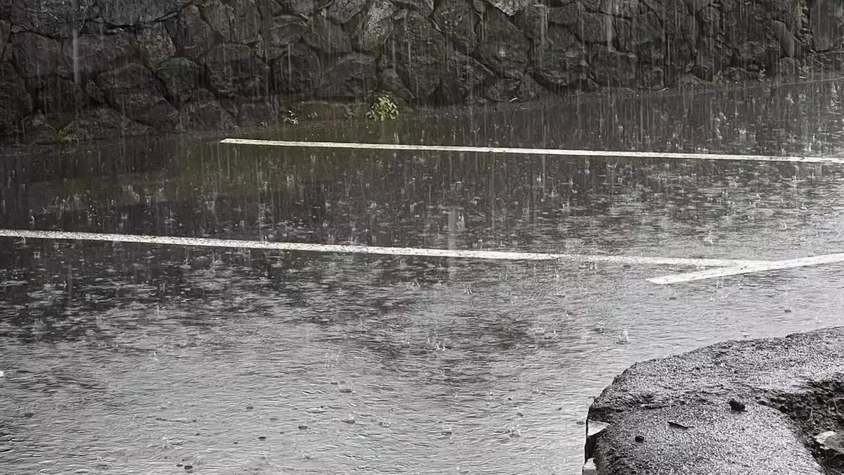 Imagen de archivo de lluvias en La Palma.
