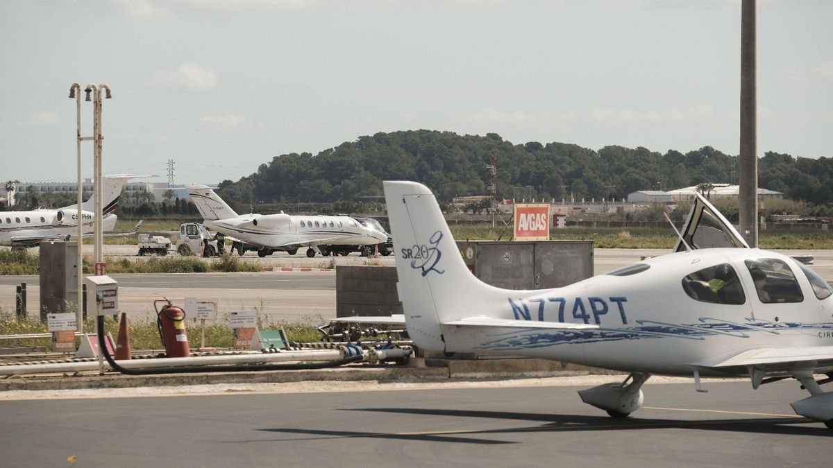 Eivissa y Palma lideran el tráfico de jets en España.