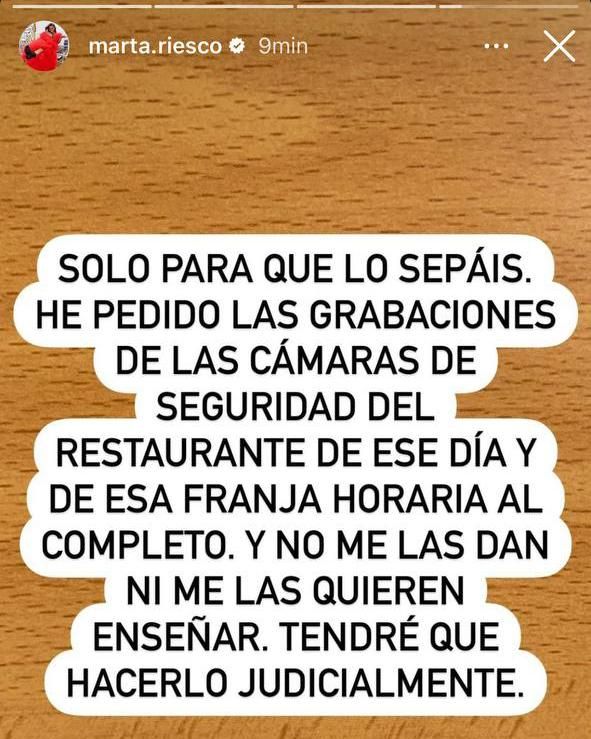 La publicación de Marta Riesco