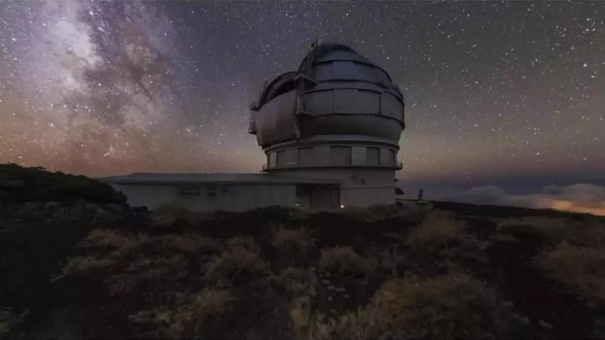 El Gran Telescopio Canarias (GTC o Grantecan) del Observatorio del Roque de Los Muchachos, en las cumbres de Garafía.