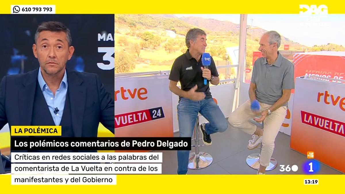 La irónica respuesta de Javier Ruiz a los comentarios de Perico Delgado en RTVE: "Fíjense si la TV pública está sesgada"