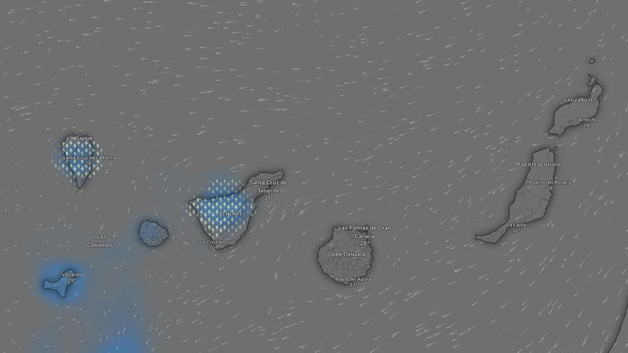 Calor, calima y tormentas: esta es la previsión de Aemet para las próximas horas en Canarias