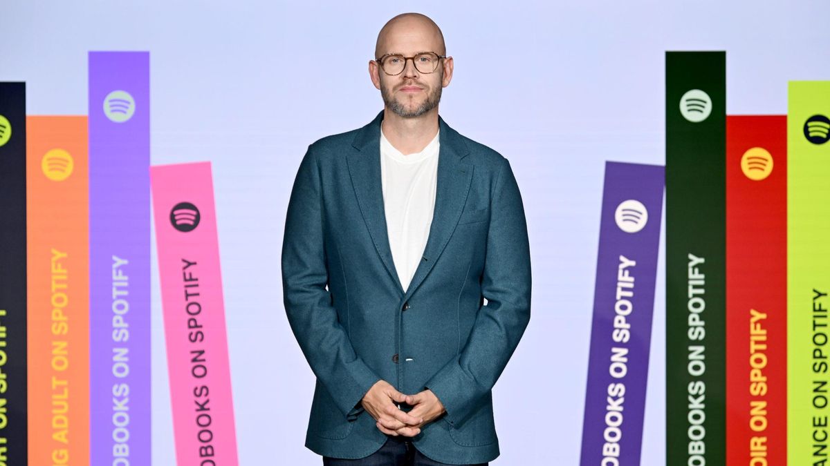 Daniel Ek, creador de Spotify, en el evento de anuncio 'The Future of Audiobooks'