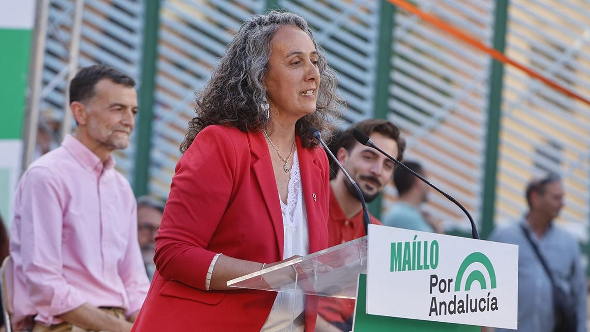 Mitin de Por Andalucía en la plaza de la Juventud de Córdoba