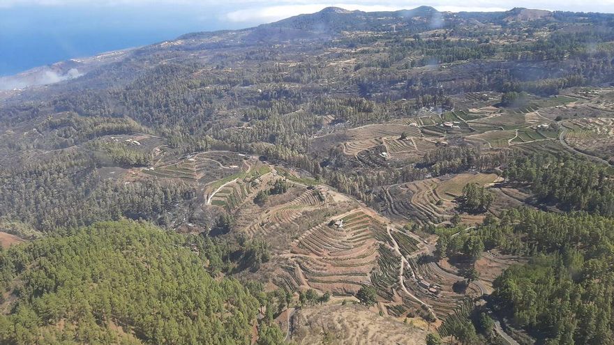 El Estado incluye el fuego de Garafía entre los grandes incendios de España y destaca la intervención de varias BRIF