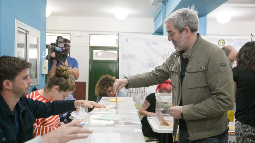 El candidato de Coalición Canaria (CC) a la presidencia de Canarias, Fernando Clavijo.