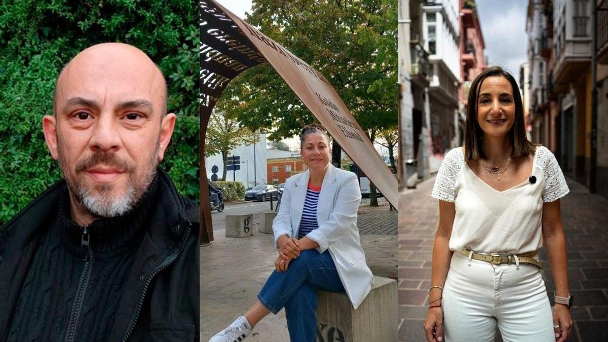 Maite Gartzia, Garbiñe Ruiz y José Manuel de Pablos, candidatos de Podemos en Euskadi para las generales