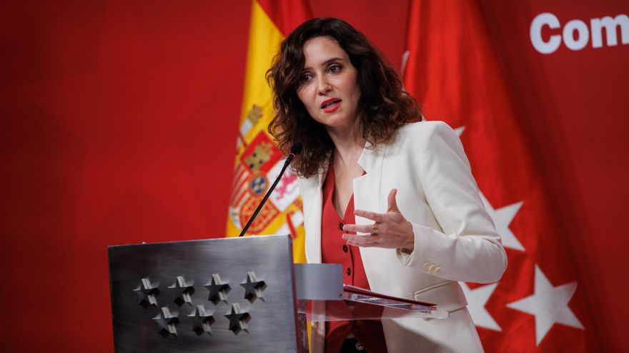 La presidenta de la Comunidad de Madrid, Isabel Díaz Ayuso