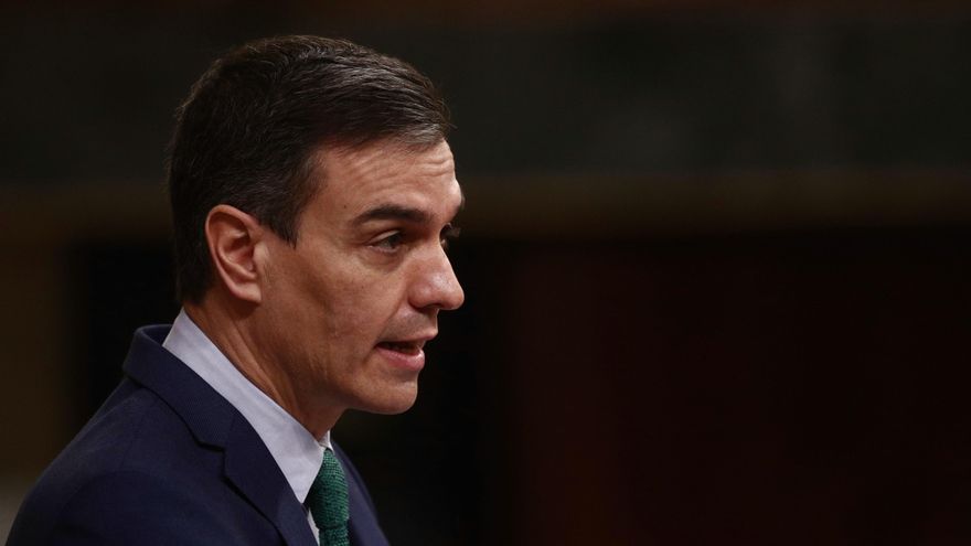 El presidente del Gobierno, Pedro Sánchez, interviene en el Congreso de los Diputados