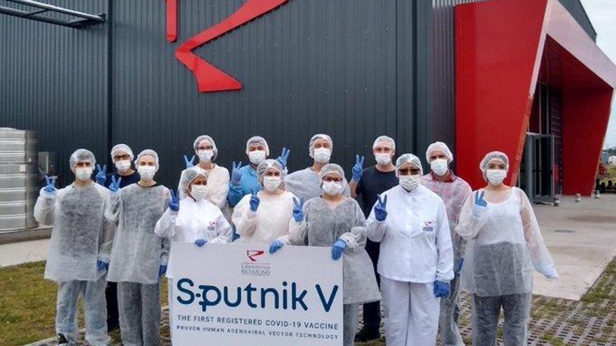 Richmond entregó 307 mil dosis del componente 2 de la vacuna Sputnik V fabricada en el país