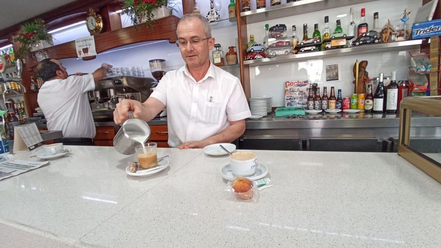 El café de un euro en El Peregrino.
