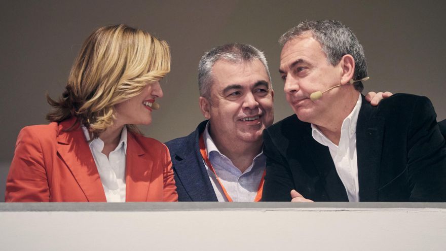 Zapatero y Santos Cerdán, el tándem que calma a Junts
