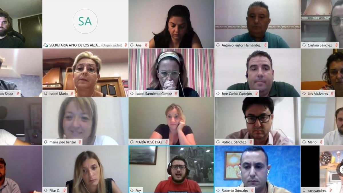 Videoconferencia del equipo de gobierno de Los Alcázares