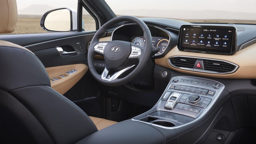 Habitáculo del nuevo Hyundai Santa Fe.