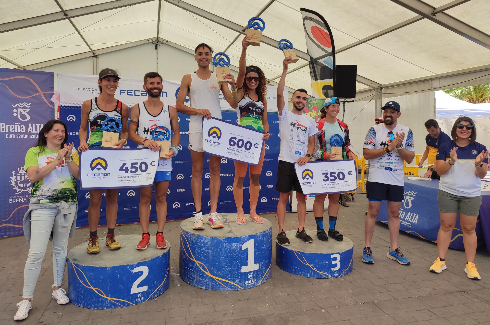 La séptima Breña Alta Trail corona a Yoel de Paz y Elsa Padrón como campeones de Canarias.