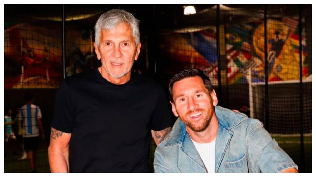 Jorge y Lionel Messi