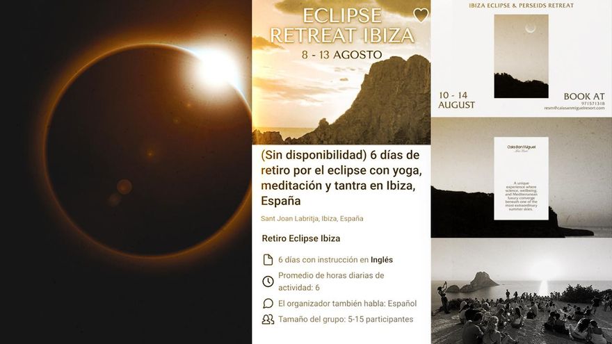 El eclipse dispara el negocio espiritual en Ibiza: retiros, 'chakras' y escapadas "celestiales" por hasta 100.000 euros
