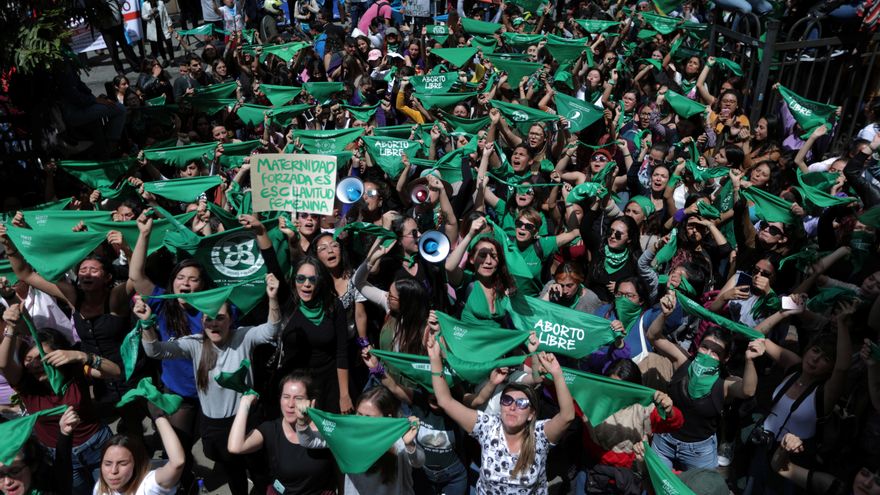 Manifestación en Bogotá, marzo de 2020